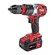 Masina de gaurit cu percutie, modelul PD2G EC/5.0 Set, 18 V - 5.0 Ah, 0 - 600 / 2300 rpm, 0 - 9600 / 37000 bpm, Flex