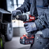 Masina de gaurit cu percutie, modelul PD2G EC HD/5.0 Set, 18 V - 5.0 Ah, 0 - 700 / 2500 rpm, 0 - 40000 bpm, Flex