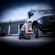 Masina de insurubat cu impact, modelul IW 1/2" 750 EC/5.0 Set, 18 V - 5.0 Ah, prindere patrat 1/2", Flex