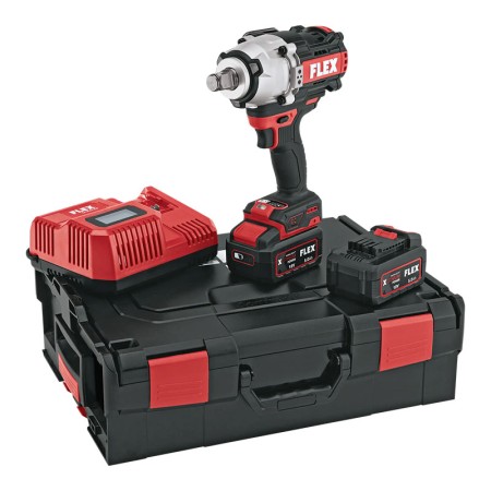 Masina de insurubat cu impact, modelul IW 3/4" 1600 EC/5.0 Set, 18 V - 5.0 Ah, 0 - 2350 rata de impact, Flex