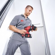 Ciocan rotopercutor compact, modelul CHE EC C, SDS Plus, energie de impact 1.5 J, motor fara perii, Flex
