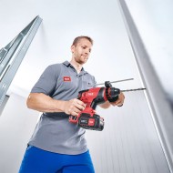 Ciocan rotopercutor compact, modelul CHE EC C, SDS Plus, energie de impact 1.5 J, motor fara perii, Flex