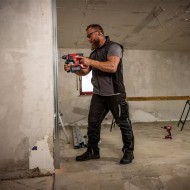 Ciocan rotopercutor compact, modelul CHE EC C, SDS Plus, energie de impact 1.5 J, motor fara perii, Flex