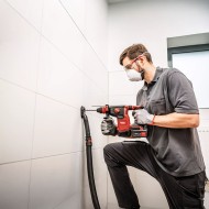 Ciocan rotopercutor compact, modelul CHE 2-26 EC/5.0 Set, SDS Plus, energie de impact 2.6 J, motor fara perii, Flex