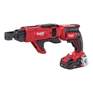 Masina de insurubat pentru gips carton, model DW 45 EC M/2.5 Set, 18 V - 2.5 Ah, 0 - 4500 rpm, cuplu max 28 Nm, Flex