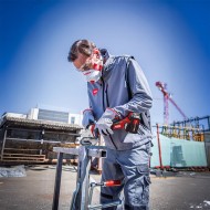 Polizor unghiular, modelul LBE125 EC/5.0 Set, Ø disc 125 mm, 18 V - 5.0 Ah, motor fara perii, FLEX