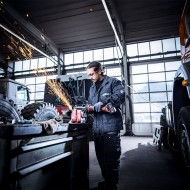 Polizor axial modelul DGE 25 EC C, Ø max disc de slefuire 50 mm, motor fara perii, FLEX