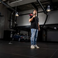 Masina de lustruit pentru burete violet, modelul XCE 8 150 EC/Set, Ø disc 150 mm, 225 - 700 rpm, FLEX