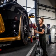 Masina de lustruit pentru burete violet, modelul XCE 8 150 EC/Set, Ø disc 150 mm, 225 - 700 rpm, FLEX