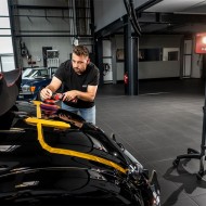 Masina de lustruit pentru burete violet, modelul XCE 8 150 EC C, Ø disc 150 mm, 225 - 700 rpm, FLEX