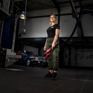 Masina de lustruit pentru burete negru, modelul XFE 15 150 EC/Set, 18 V - 5.0 Ah, Ø disc 150 mm, 1350 - 4350 rpm, FLEX