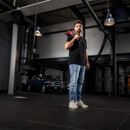 Masina de lustruit pentru burete negru, modelul XFE 15 150 EC C, Ø disc 150 mm, 1350 - 4350 rpm, FLEX