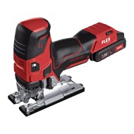 Fierastrau pendular modelul JS EC/5.0 Set, 18 V - 5.0 Ah, frecventa 0 - 3500 taieri/min, cursa 26 mm, FLEX