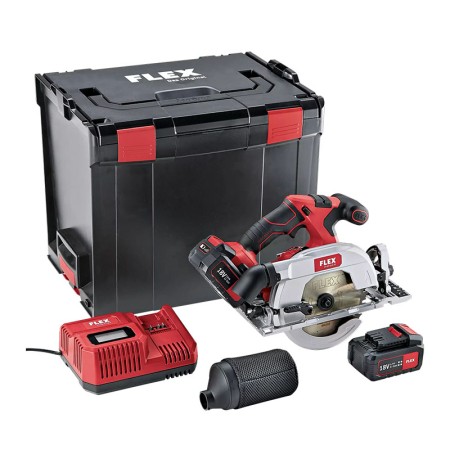 Fierastrau circular modelul CS 62 EC/5.0 Set, 18 V - 5.0 Ah, disc 165 x 20 mm, 5000 rpm, FLEX