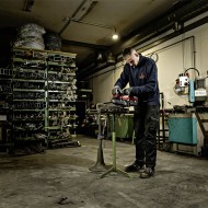 Fierastrau cu banda modelul SBE EC, 0 - 192 rpm, L x l panza 835 x 13 mm, taiere 64 mm, FLEX