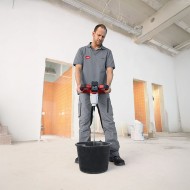 Amestecator modelul MXE EC+HP2 120, motor fara perii, prindere M 14, 2 trepte de turatii, manson flexibil, FLEX