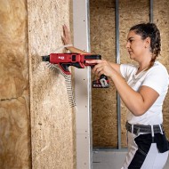 Masina de insurubat pentru gips-carton modelul DW 37 EC C, motor fara perii, 0 - 3700 rpm, cuplu maxim 11 Nm, FLEX