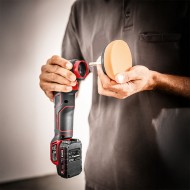Masina de lustruit modelul PXE 80 EC/2.5Set, 18 V - 2.5 Ah, miscare orbitala aleatorie de 3 si 12 mm, Ø disc 80 mm, FLEX