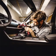 Masina de lustruit modelul PXE 80 EC C, miscare orbitala aleatorie de 3 si 12 mm, Ø disc 80 mm, FLEX