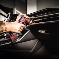 Masina de lustruit modelul PXE 80 EC C, miscare orbitala aleatorie de 3 si 12 mm, Ø disc 80 mm, FLEX