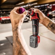 Masina de lustruit modelul PXE 80 EC C, miscare orbitala aleatorie de 3 si 12 mm, Ø disc 80 mm, FLEX