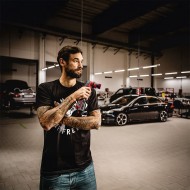 Masina de lustruit modelul PXE 80 EC C, miscare orbitala aleatorie de 3 si 12 mm, Ø disc 80 mm, FLEX