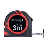 Ruleta de buzunar cu banda din otel cu arc, lungime 3m, latime banda 16 mm, Format