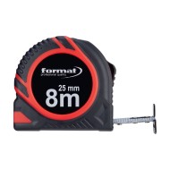 Ruleta de buzunar cu banda din otel cu arc, lungime 8m, latime banda 25 mm, Format