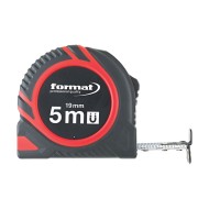 Ruleta de buzunar cu banda din otel de arc, cu magnet, lungime banda 5m, latime banda 19 mm, Format