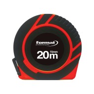 Ruleta cu banda lunga si carcasa inchisa din plastic extrem de rezistent, lungime 20 m, latime banda 15 mm, Format