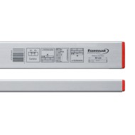 Nivela standard din aluminiu cu 2 bule de nivel, lungime 80 cm, sectiune 50 x 22 mm, precizie de masurare 0.5 mm/m, Format