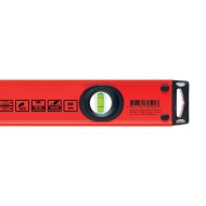 Nivela magnetica robusta din aluminiu cu 3 bule de nivel, lungime 60 cm, precizie de masurare 0.5 mm/m, Format