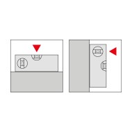 Nivela magnetică cu 3 bule din aluminiu turnat sub presiune, lungime 25 cm, sectiune 45 x 20 mm, Format