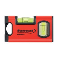Mini nivela magnetica din aluminiu turnat sub presiune, lungime 10 cm, precizie de masurare 0.5 mm/m, Format