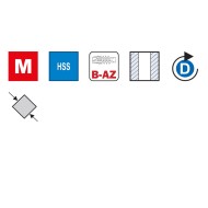 Set 7 tarozi HSS, forma B-AZ, filet dreapta, gaurire strapunsa, VOLKEL