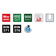 Tarod de masina universal, HSSE Co5, forma C - 35 grade RSP, Withworth BSW, DIN 371 - 376, VOLKEL