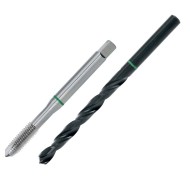 Set TwinBox, tarod HSS-E, banda verde + burghiu, DIN 371-376, VOLKEL