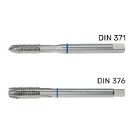 Set TwinBox, tarod HSS-E, forma B, banda albastra + burghiu, DIN 371-376, VOLKEL