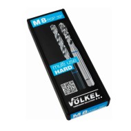 Set TwinBox, tarod HSS-E, C 39 RSP, banda albastra + burghiu, DIN 371-376, VOLKEL