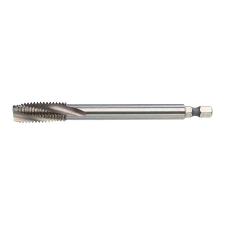 Tarod bit Hex Drive HSS-E, DIN 376, forma C/15° RSP, L 110 mm, Ø 9 mm, filet M12 x 1.75 mm, pentru gauri infundate, Volkel