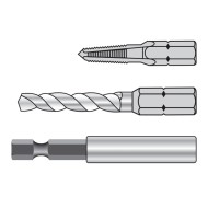 Set de 6 tarozi bit inch "HexTap S", HSS-G + burghiu + cap prindere, caseta din plastic, VOLKEL