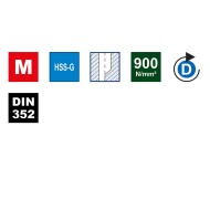 Trusa pentru filetare cu tarozi de mana HSS-G, set 29 piese, pentru gaurire strapunsa si infundata, Volkel