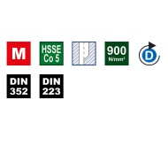 Trusa filetare cu tarozi de mana si filiere, 43 piese, HSS-E Co5, metric, filet dreapta, gaurire strapunsa si infundata, Volkel