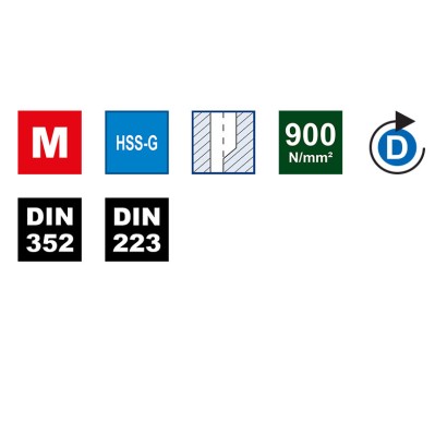 Trusa filetare cu tarozi de...