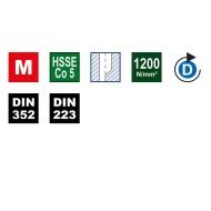 Trusa filetare cu tarozi de mana si filiere, filet metric, HSSE - Co5, 52 piese, pentru gauri strapunse si infundate, Volkel