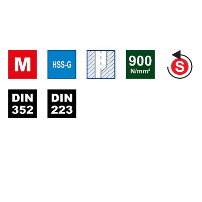 Trusa filetare cu tarozi de...