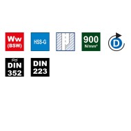 Trusa filetare cu tarozi de mana si filiere, HSS-G, filet Ww (BSW) dreapta, 62 piese, gaurire strapunsa si infundata, Volkel