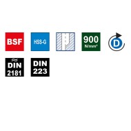 Trusa filetare cu tarozi de mana si filiere, HSS-G, filet BSF pe dreapta, 35 piese, gaurire strapunsa si infundata, Volkel