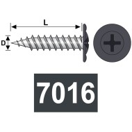 Surub autofiletant cu cap special "plat+saiba", otel, zincat, Rocast