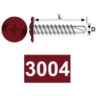 Surub autoforant cap special "plat+saiba", otel, zincat / vopsit, Rocast